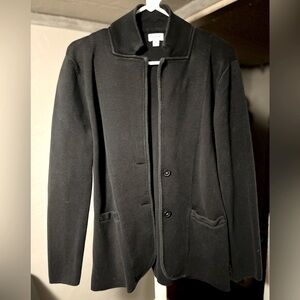 J Crew Women’s Black Button close Blazer Size Medium